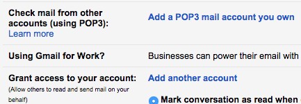 Add POP3 email account